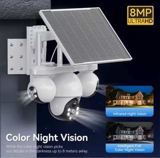 Cámara Seguridad Solar 3 Lentes