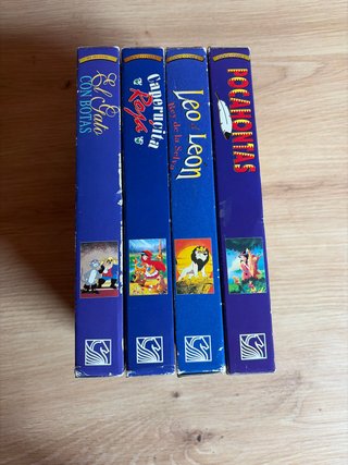 Colección 4 Películas Infantiles VHS (Español)