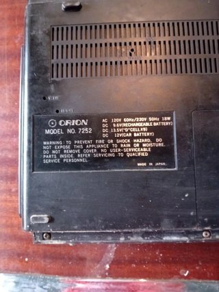 Orion TV-Radio-Cassette Recorder