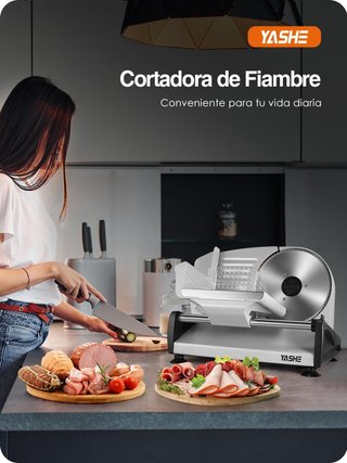 Cortadora de Fiambre Eléctrica YASHE
