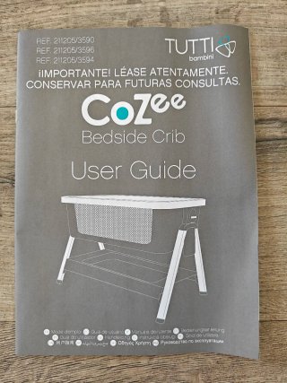 Minicuna colecho Tutti Bambini roble-antracita