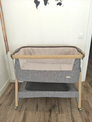 Minicuna colecho Tutti Bambini roble-antracita