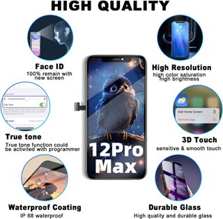 SCHERMO LCD PER IPHONE 12 PRO MAX 6,7" FULL HD