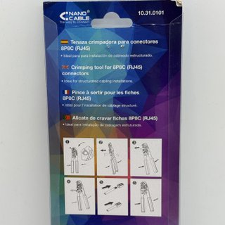 Tenaza Crimpadora RJ11/RJ12/RJ45 Nanocable