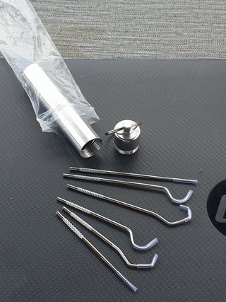 Set de Palillos Dientes Acero Inoxidable