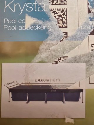 Cubierta Piscina Intex 4.50m x 2.20m