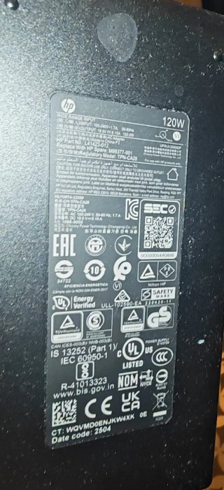 Cargador HP Oficial 120W