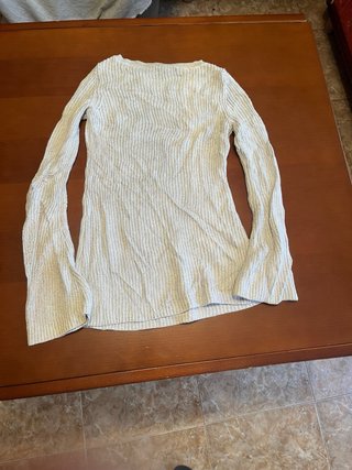 Jersey Tommy Hilfiger Beige Manga Ancha