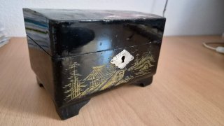 Joyero Chino/Japonés Negro y Dorado