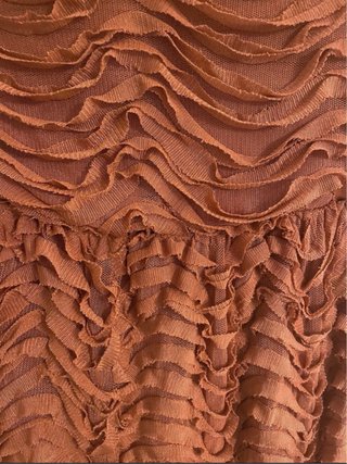 Zara Vestito Midi Arancione Taglia M