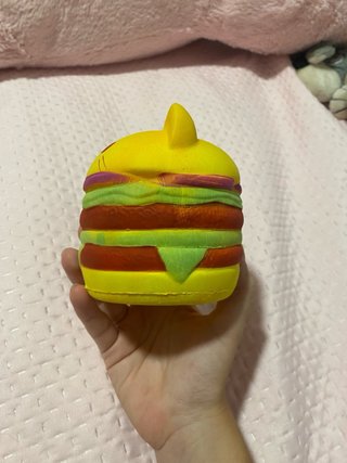 Squishy Gato Hamburguesa Amarillo