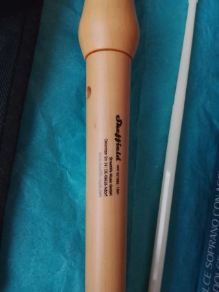 Flauta Dulce Soprano Sheffield de madera natural