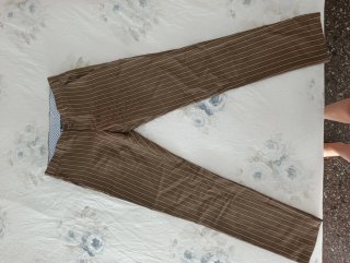 Pantaloni Valditaro uomo a righe marroni
