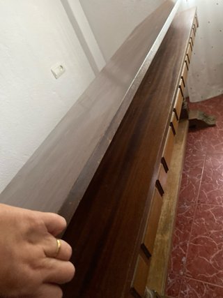 Mesa consola extensible madera rústica