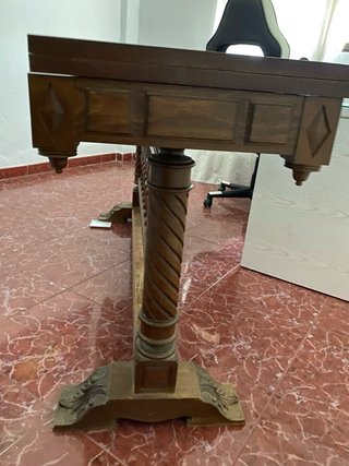 Mesa consola extensible madera rústica