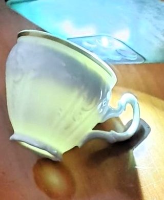 JUEGO DE TÉ-CAFÉ PORCELANA CHECA FINA DE BOHEMIA
