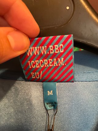 Icecream satin football oversize jersey M bbc nigo