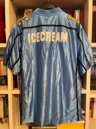 Icecream satin football oversize jersey M bbc nigo