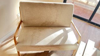 Butaca doble roble y lino ZARA HOME