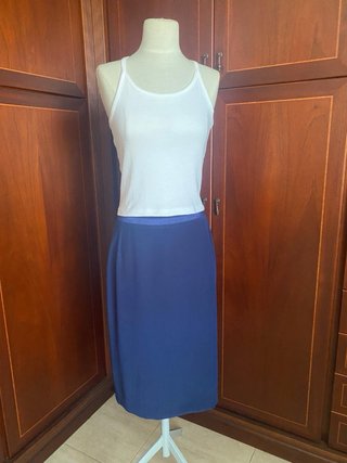 Falda M. Bueno Azul Talla M