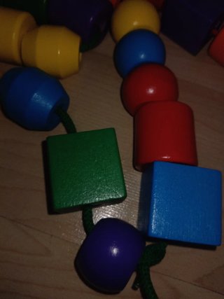 Cuentas de madera para ensartar