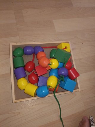 Cuentas de madera para ensartar