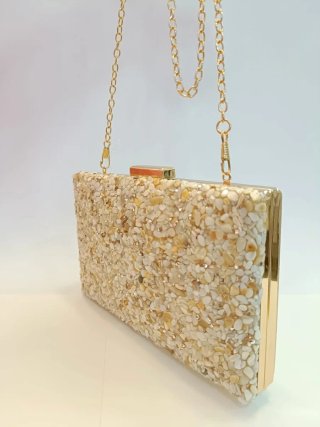 Clutch borsa sera bolsa festa bolso fiesta Gold