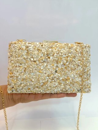 Clutch borsa sera bolsa festa bolso fiesta Gold