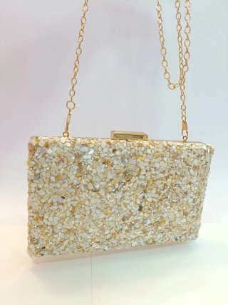 Clutch borsa sera bolsa festa bolso fiesta Gold