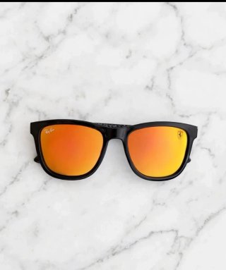 Gafas Ray-Ban Negras Lentes Naranja