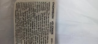 THOMSON 43UD6406 TS-5543T10C02-8A1-D530000-12574-