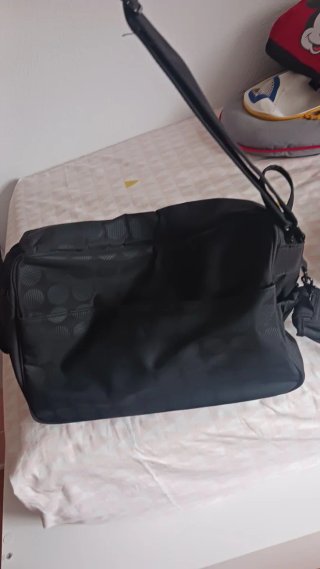Bolso para carrito de bebé negro
