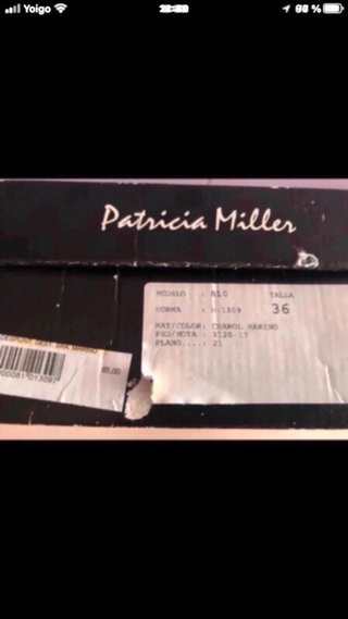 Sandalias Patricia Miller Azul Talla 36
