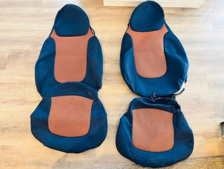 Fundas Asientos Smart Roadster 452 Azul/Naranja