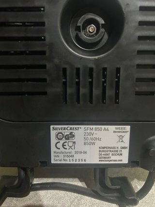 Friggitrice SilverCrest 2L 850W