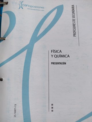 Apuntes oposiciones de Profesor de Física y Químic