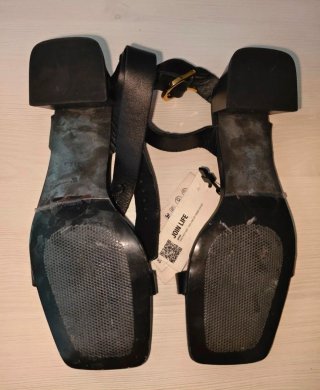 Sandalias Zara Talla 36 Tacón Ancho