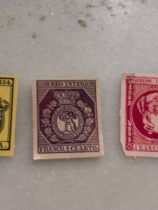 Lote 5 sellos antiguos España