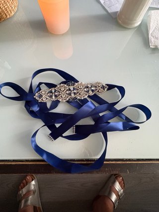 Traje de fiesta azul talla L