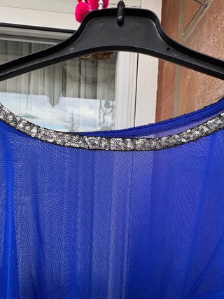 Traje de fiesta azul talla L