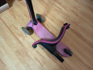 Patinete infantil rosa 3 ruedas