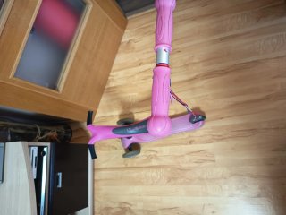 Patinete infantil rosa 3 ruedas