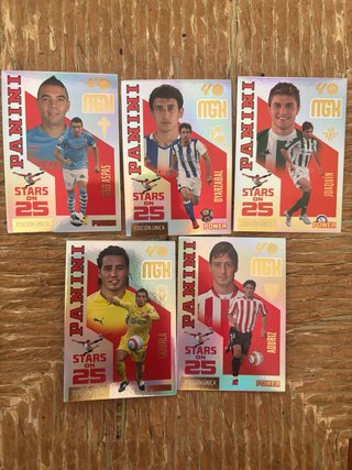 Lote de 5 cromos Panini – Stars on 25