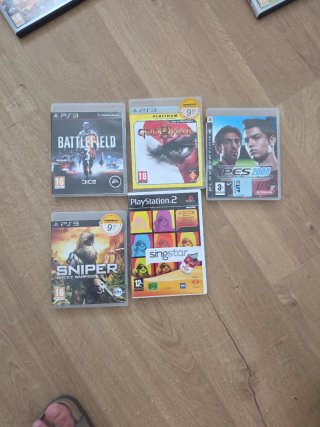 Lote 5 Juegos PS3: Battlefield, God of War, PES 20
