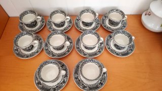 Juego 10 Tazas y 10 Platos La Cartuja