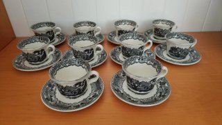Juego 10 Tazas y 10 Platos La Cartuja