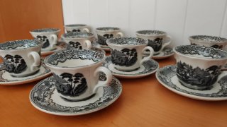 Juego 10 Tazas y 10 Platos La Cartuja