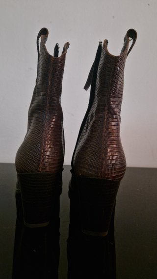 Botines estilo Western Mujer Marrones
