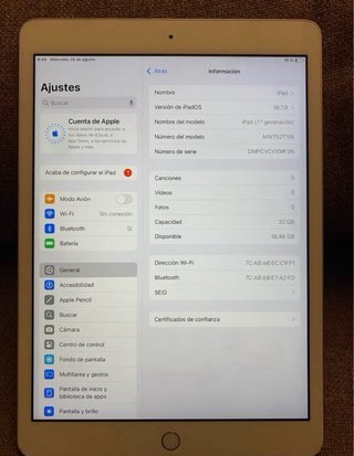 Apple iPad 7ª Gen Bianco