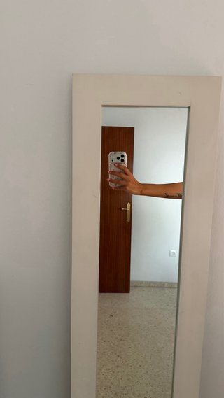 Espejo de cuerpo entero blanco